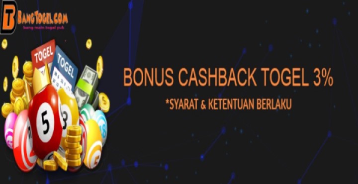 Bonus Cashback Togel 3%
